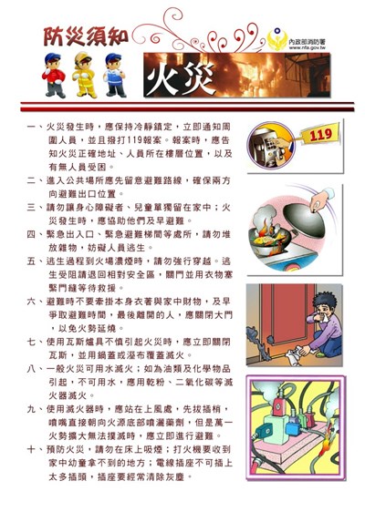 防災須知-火災