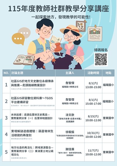 115年度教師社群教學分享講座海報